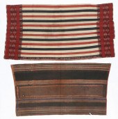 2 ANTIQUE HILLTRIBE TEXTILES F