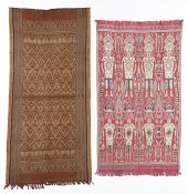 2 ANTIQUE IBAN IKAT TEXTILES,