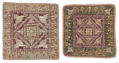 2 ANTIQUE INDONESIAN VELVET