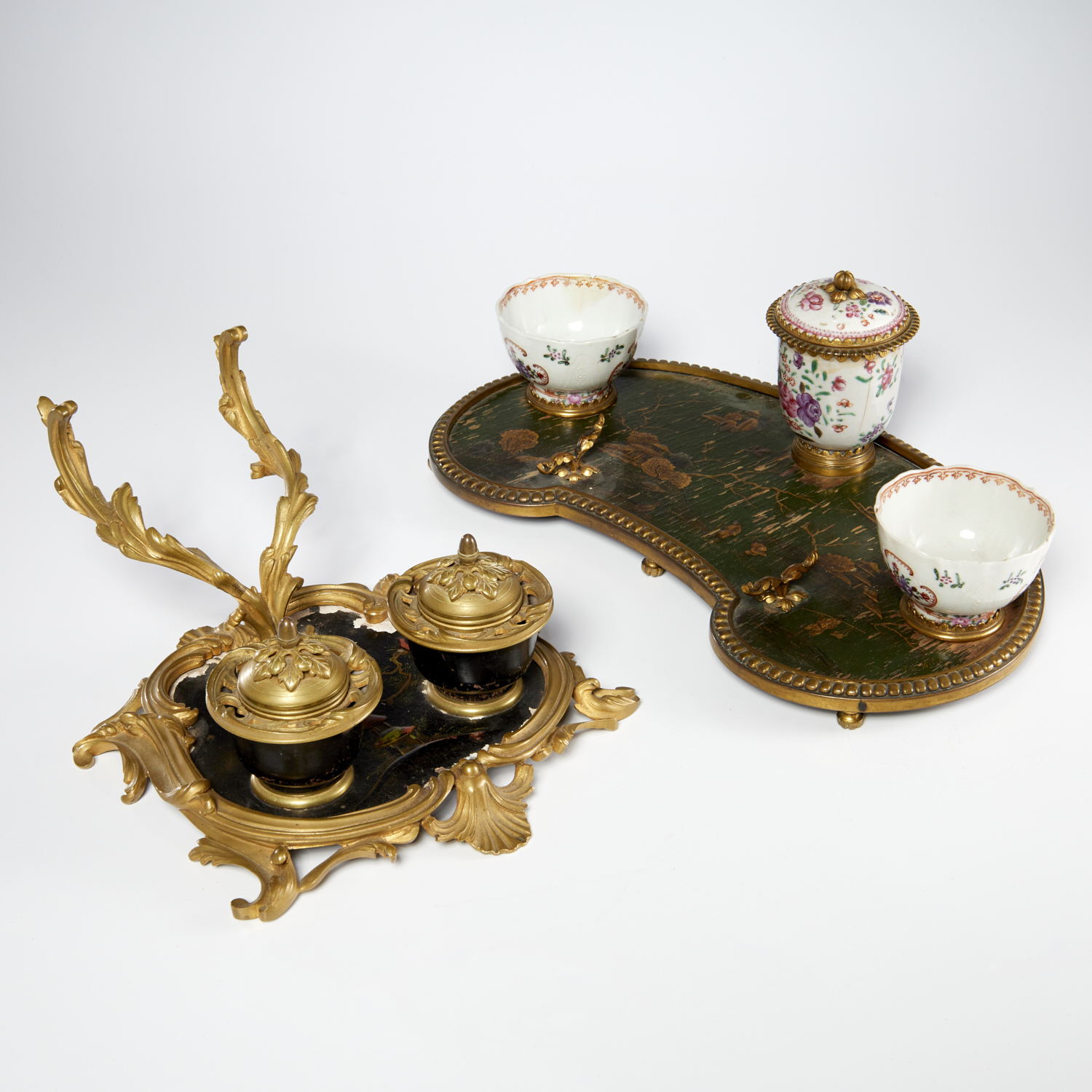(2) ANTIQUE LOUIS XV STYLE