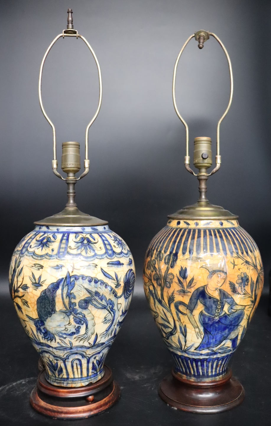 2 ANTIQUE MIDDLE EASTERN? PORCELAIN