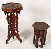 2 ANTIQUE MOROCCAN OPEN CARVED