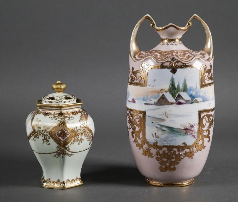 (2) ANTIQUE NIPPON PORCELAIN