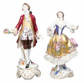 (2) Antique porcelain Volksted
