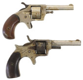 (2) ANTIQUE REVOLVERS, BLUE JA