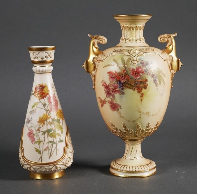 (2) ANTIQUE ROYAL WORCESTER