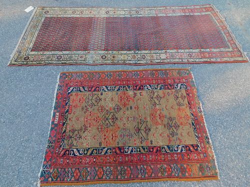 2 ANTIQUE RUGSLot of 2 semi-antique