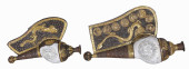 (2) ANTIQUE TIBETAN CARVED CON