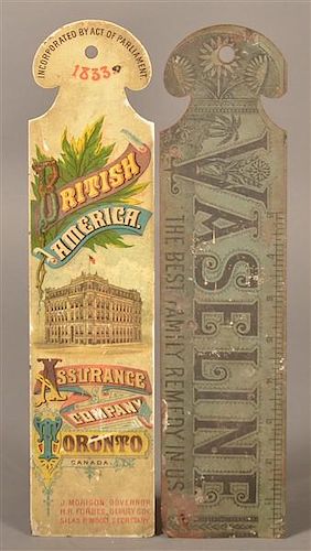 2 ANTIQUE TIN LITHO. ADVERTISING