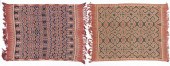 2 ANTIQUE TORAJA IKAT TEXTILES