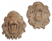 (2) ARCHITECTURAL CARVED MARBL