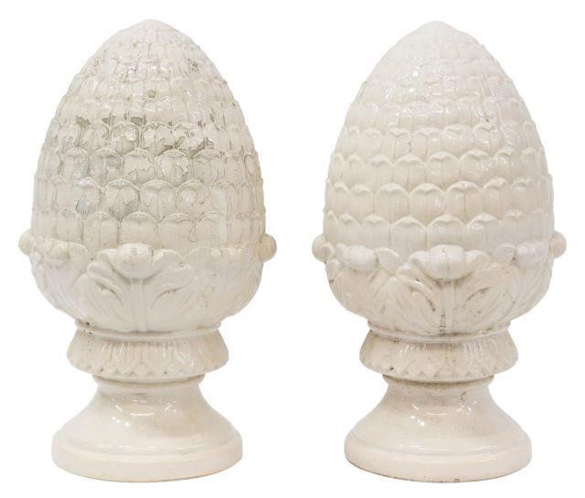 (2) ARCHITECTURAL CAST CERAMIC