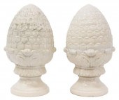 (2) ARCHITECTURAL CAST CERAMIC
