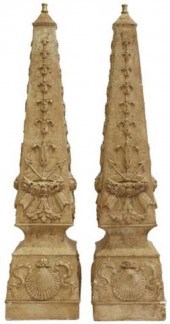 (2) ARCHITECTURAL CAST PLASTER