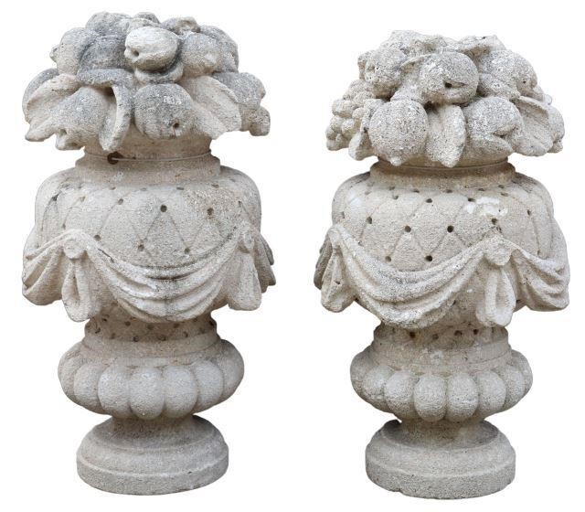 (2) ARCHITECTURAL CAST STONE