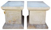 (2) ARCHITECTURAL CAST STONE P