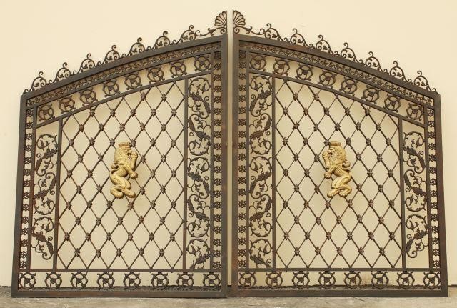 (2) ARCHITECTURAL FRENCH WROUGHT