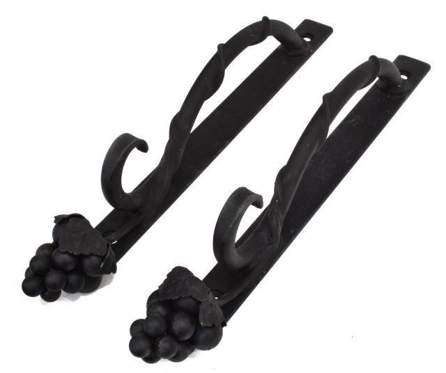 (2) ARCHITECTURAL IRON DOOR HANDLES