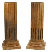 (2) ARCHITECTURAL MARBLE FLUTE
