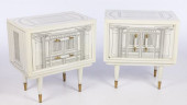 2 ARCHITECTURAL NIGHT STANDS,