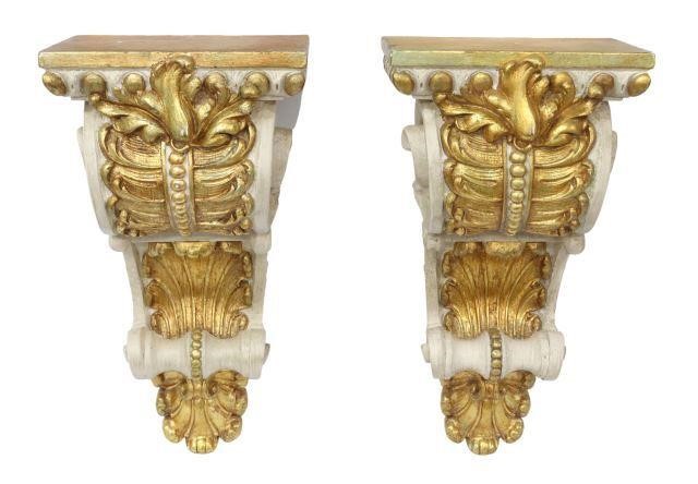 (2) ARCHITECTURAL PARCEL GILT