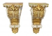 (2) ARCHITECTURAL PARCEL GILT