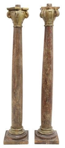(2) ARCHITECTURAL PARCEL GILT