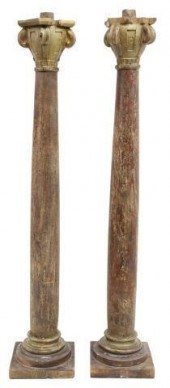 (2) ARCHITECTURAL PARCEL GILT