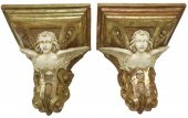 (2) ARCHITECTURAL PARCEL GILT