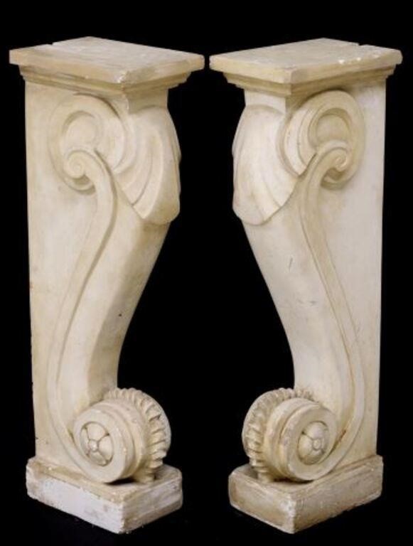 2) ARCHITECTURAL PLASTER VOLUTE
