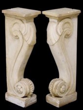 2) ARCHITECTURAL PLASTER VOLUT
