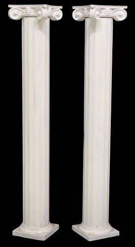 (2) ARCHITECTURAL WHITE PAINTED