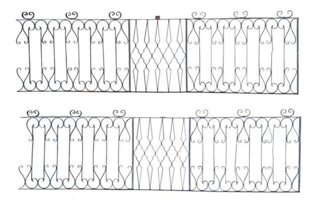 (2) ARCHITECTURAL WROUGHT IRON
