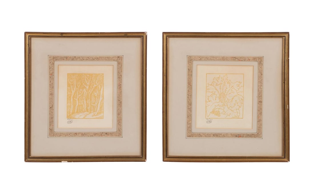 2 ARISTIDE MAILLOL YELLOW FOLIATE