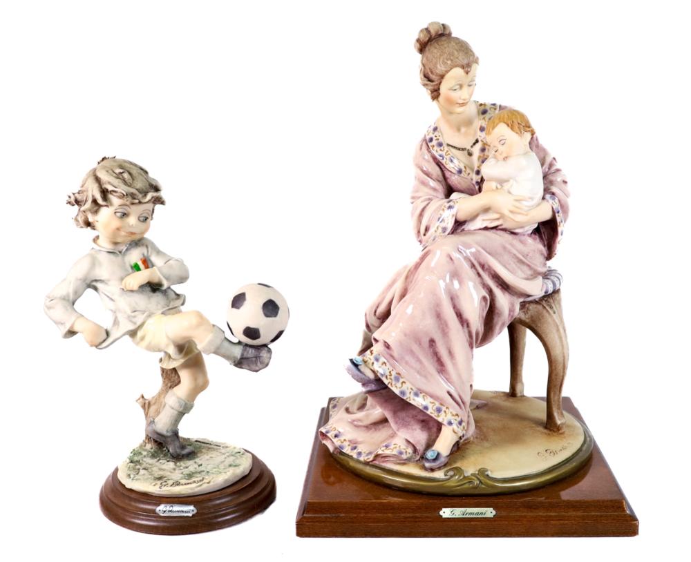 2 ARMANI GIUSEPPE FIGURINES ON