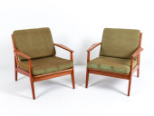 (2) ARNE VODDER DANISH TEAK LO