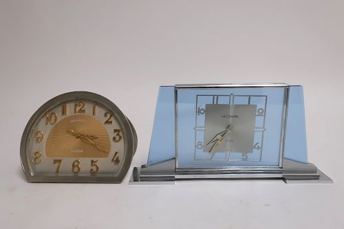 2 ART DECO DESK CLOCKSThe