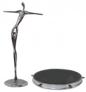 (2) ART DECO LAZY SUSAN & FIGU