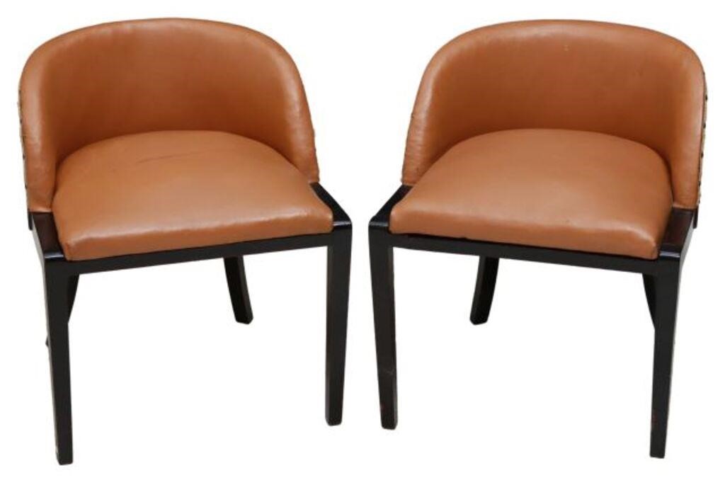 (2) ART DECO LOW BENTWOOD BACK