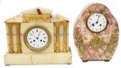 (2) ART DECO MARBLE & FRENCH O