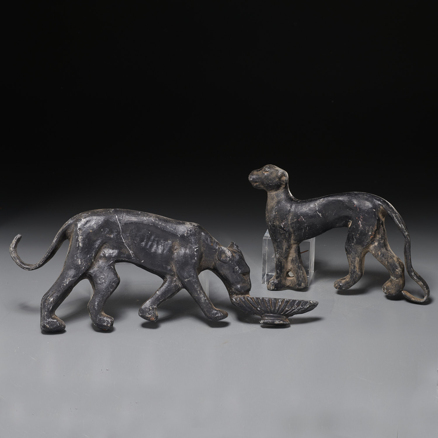 (2) ART DECO PANTHER