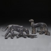 (2) ART DECO PANTHER ARCHITECT