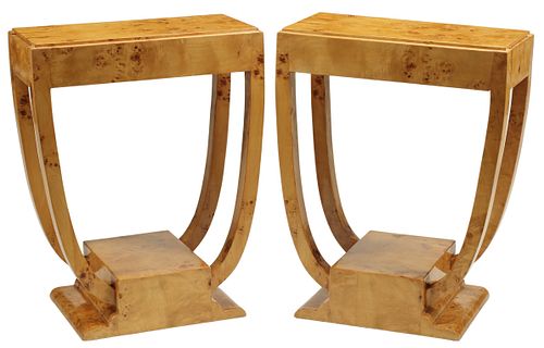 (2) ART DECO STYLE 2-DRAWER