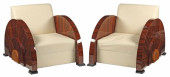 (2) ART DECO STYLE CLUB CHAIRS