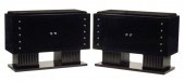 (2) ART DECO STYLE EBONIZED CA