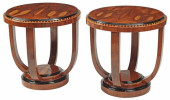 (2) ART DECO STYLE PARCEL-EBON