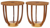 (2) ART DECO STYLE PARCEL-EBON