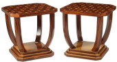 (2) ART DECO STYLE PARQUETRY S