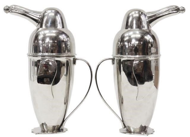 (2) ART DECO STYLE PENGUIN COCKTAIL
