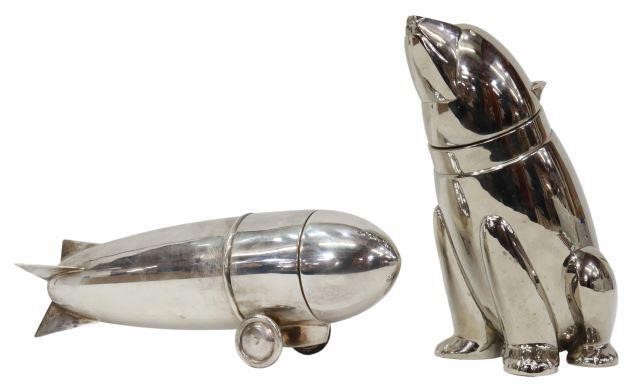 2) ART DECO STYLE ZEPPELIN & BEAR